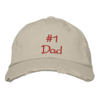 # 1 Dad Embroidered Baseball Cap