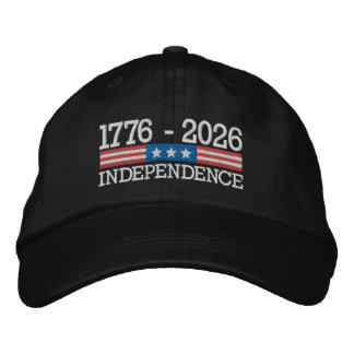 Casquette Brodée 250 Years of Independence 4th of July Anniversary