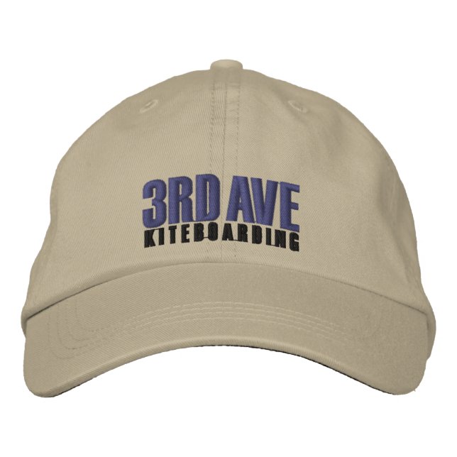 Casquette Brodée 3e AveKiteboardingStretch (Devant)