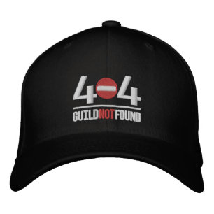 Casquette Brodée 404 Haut de la tête introuvable