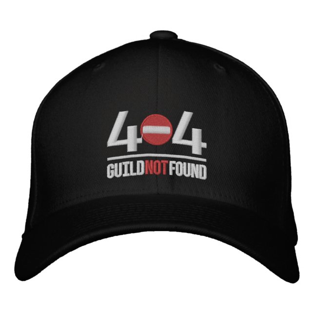 Casquette Brodée 404 Haut de la tête introuvable (Devant)