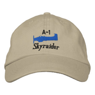 Casquette Brodée A-1 Skyraider (couleur claire uniquement)