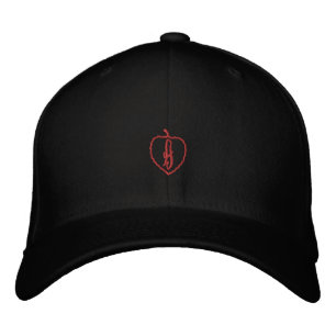 Casquette Brodée A Signature Initiale Noir Flexfit Laine Grand ou X