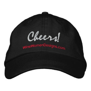 Casquette Brodée À votre santé ! Wine Women Designs Dark