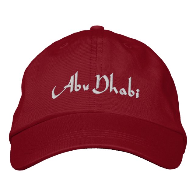 Casquette Brodée Abou Dabi (Devant)