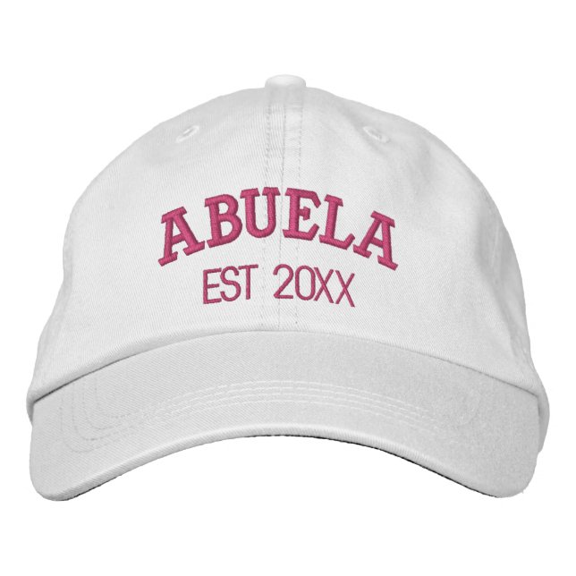 Casquette Brodée Abuela Personalized Grandma Gift Custom Text (Devant)