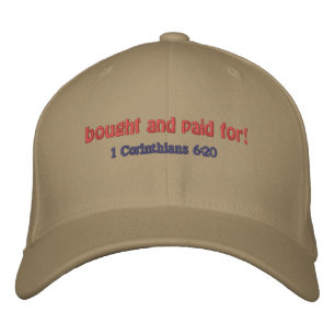 Casquette Brodée achetée et payée Citation de la Bible Personnalise