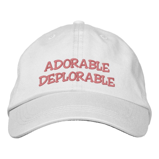 CASQUETTE BRODÉE ADORABLE DÉPLORABLE (Devant)
