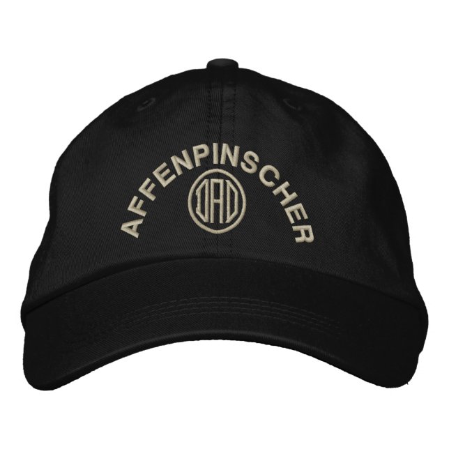 Casquette Brodée Affenpinscher Papa (Devant)