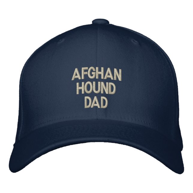 Casquette Brodée Afghan Hound DAD (Devant)