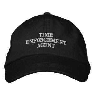 CASQUETTE BRODÉE AGENT D'APPLICATION DU TEMPS
