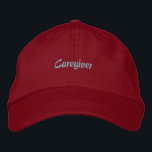 Casquette Brodée Aides de carrière<br><div class="desc">Un casquette brodé en coton imprimé "Caregiver" serait généralement un casquette en tissu de coton avec le mot "Caregiver" imprimé dessus, éventuellement avec des broderies ou des embellissements supplémentaires. Il est probable qu'il soit porté par les aidants naturels pour montrer leur rôle ou comme un objet cadeau. Ces casquettes associent...</div>