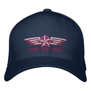 Casquette Brodée Ailes de pilote d'insigne d'étoile personnalisées