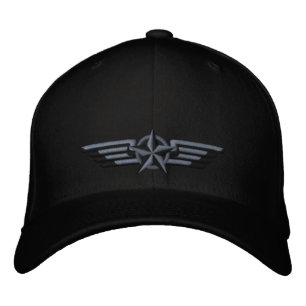 Casquette Brodée Ailes pilotes d'insigne d'étoile brodées
