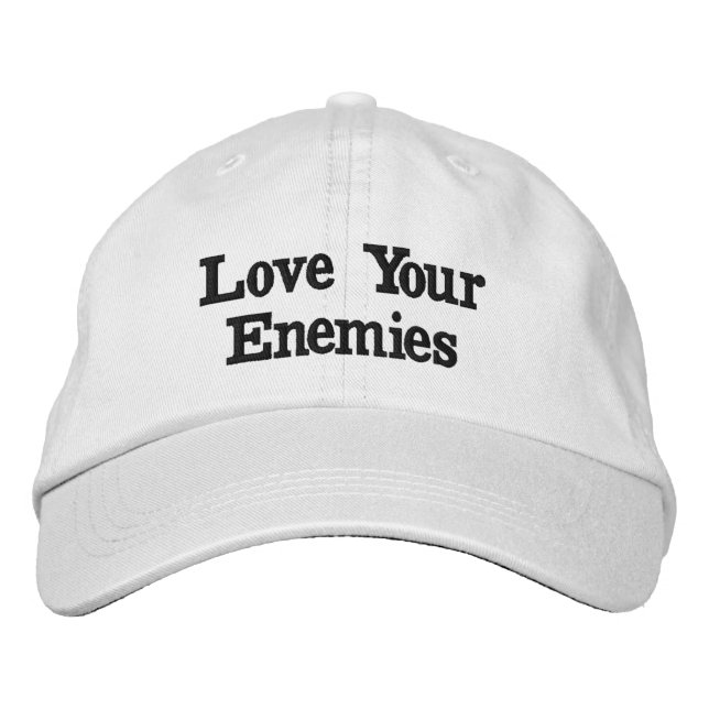 Casquette Brodée "Aimez vos ennemis"  (Devant)