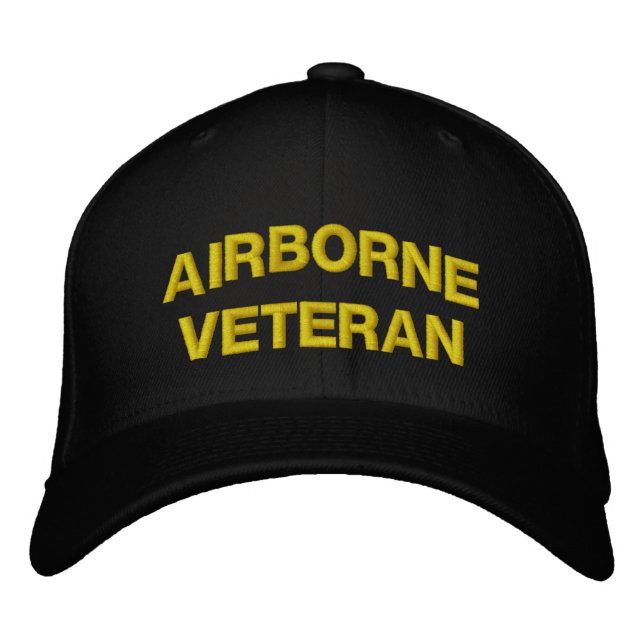 CASQUETTE BRODÉE AIRBORNE VETERAN (Devant)