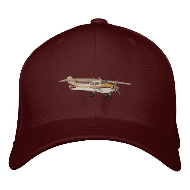 Casquette Brodée Aircraft Classic Cessna Custom Embroidered (Devant)
