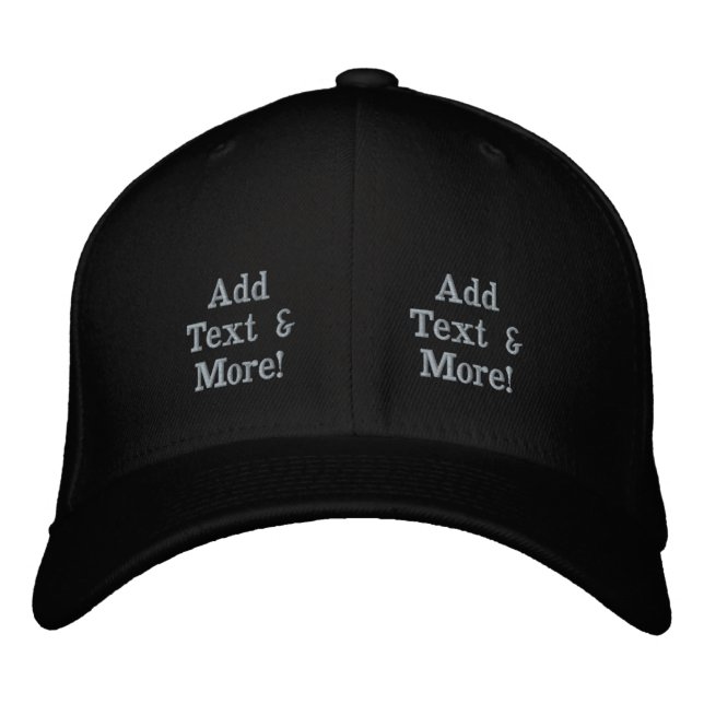 Casquette Brodée Ajouter du texte et plus encore ! Personnalisez vo (Devant)