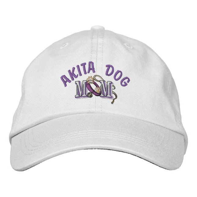 Casquette Brodée Akita Dog MOM (Devant)