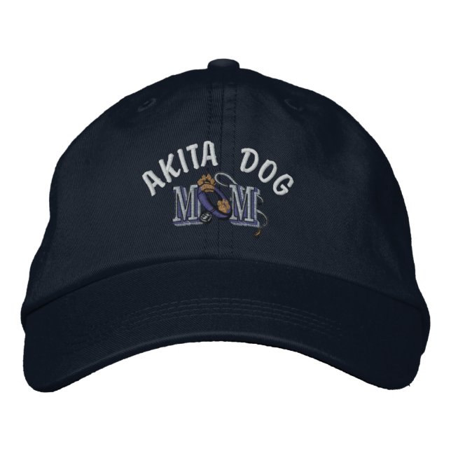 Casquette Brodée Akita Dog MOM (Devant)