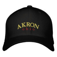 Akron Ohio Brodé Ballcap