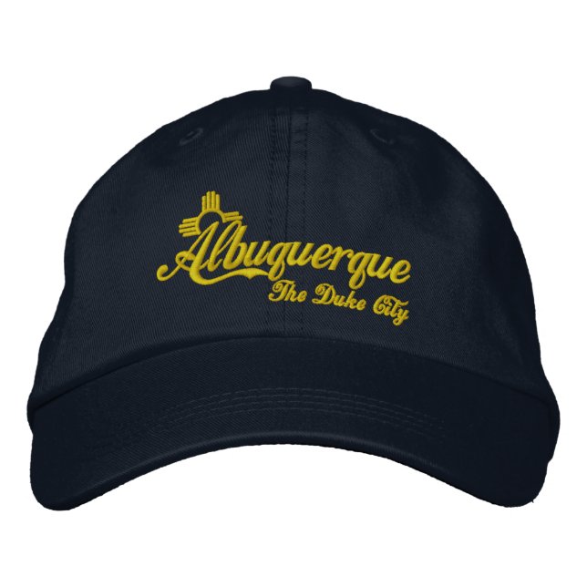 Casquette Brodée Albuquerque, La Ville Du Duc (Devant)