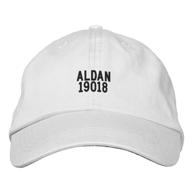 Casquette Brodée ALDAN Chapeau de Pennsylvanie (Devant)