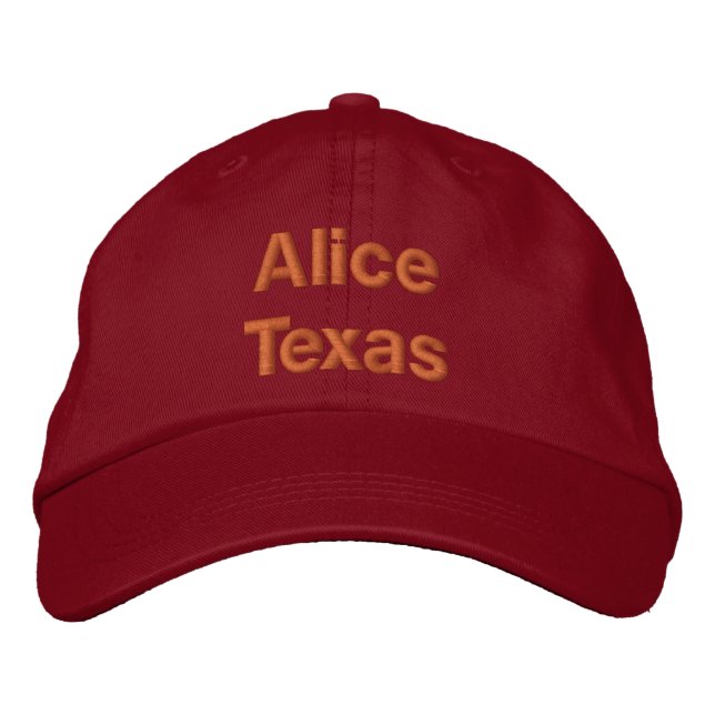 Casquette Brodée Alice Texas (Devant)