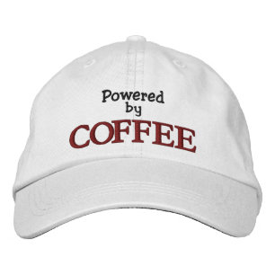 Casquette Brodée Alimenté par café