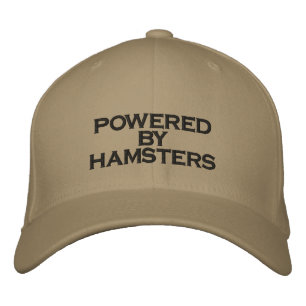 Casquette Brodée ALIMENTÉ PAR DES HAMSTERS - chapeau