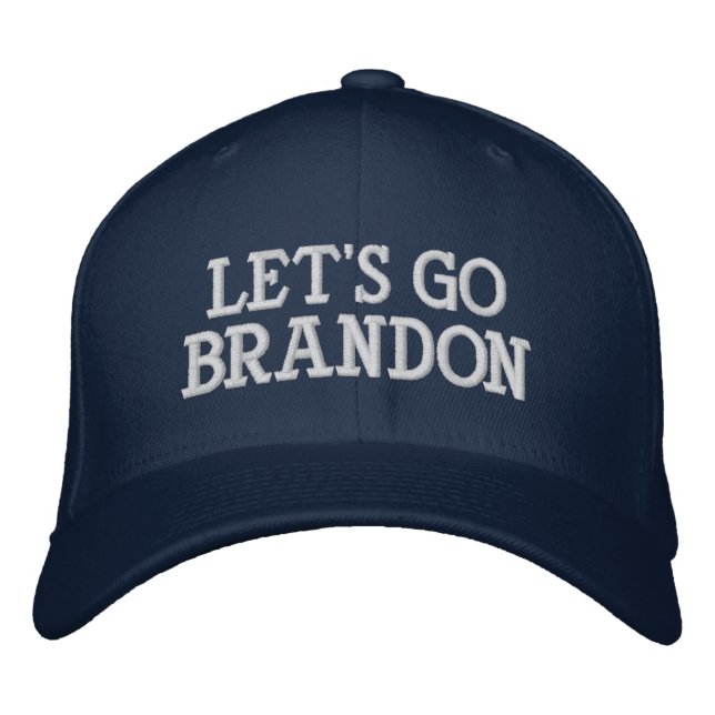 Casquette Brodée Allons Brandon trump 2024 (Devant)