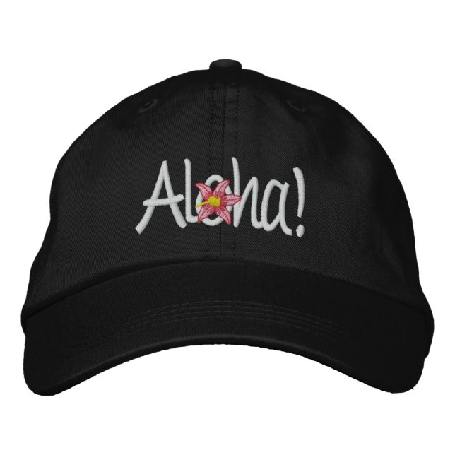 Casquette Brodée Aloha Hawaiian (Devant)