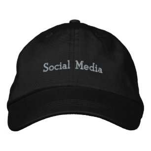Casquette Brodée Amateur des médias sociaux pendant le temps libre