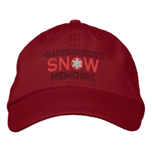 Casquette Brodée Amateurs personnalisés de suppression de neige rou