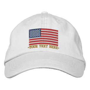 Casquette Brodée American Flag USA Personnalisez-le ! Grande broder