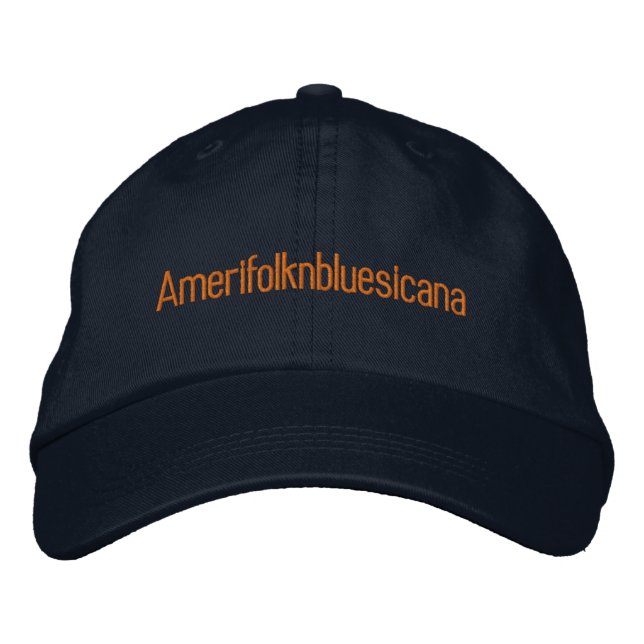 Casquette Brodée Amerifolknbluesicana (Devant)