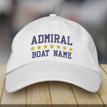 Amiral Nautionique Nom de votre bateau Blanc