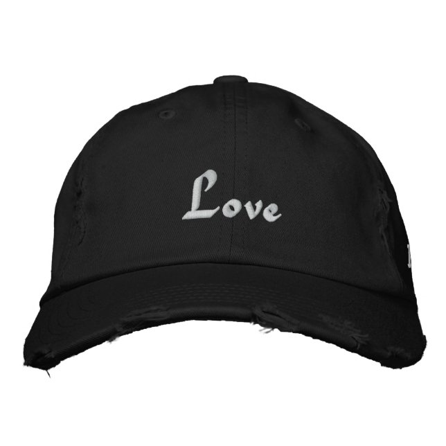 Casquette Brodée Amour, Amour, Amour (Devant)