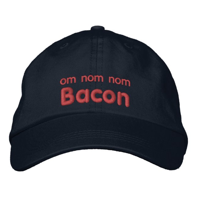 Casquette Brodée Amour de LARD d'OM NOM NOM (Devant)