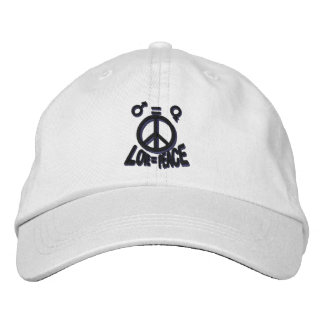 CASQUETTE BRODÉE AMOUR = PAIX