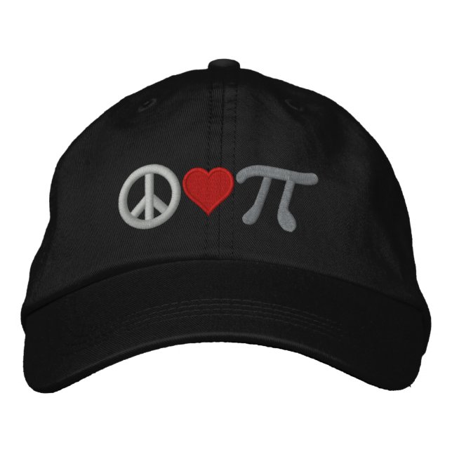 Casquette Brodée Amour pi de paix (Devant)