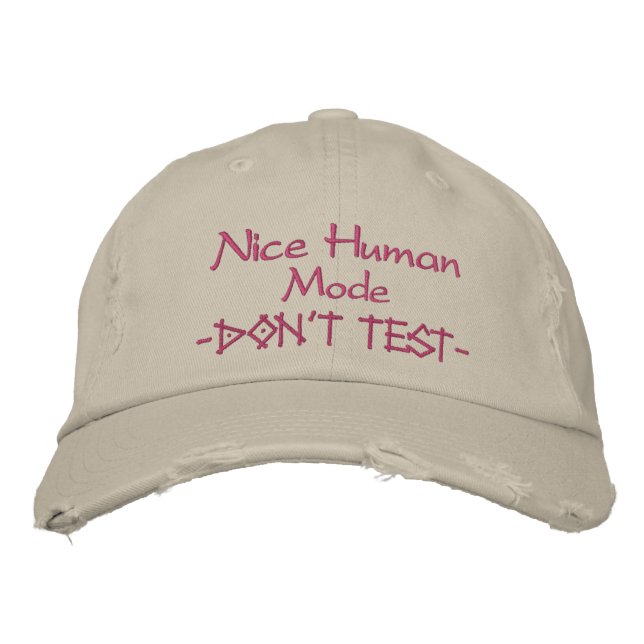 Casquette Brodée Amusant Humoristique  (Devant)