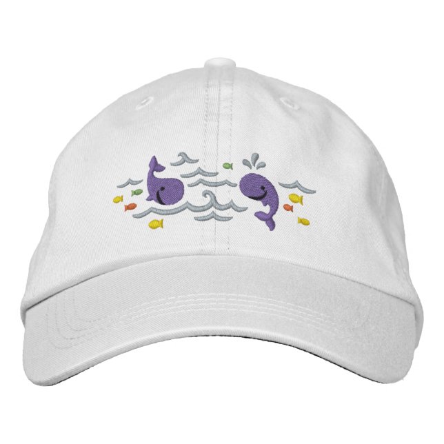 Casquette Brodée Amusement baleine (Devant)