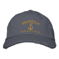 Ancre de la corde de skipper avec votre nom