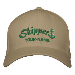 Casquette Brodée Ancre de la corde de votre nom