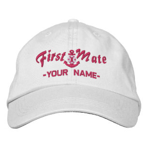Casquette Brodée Ancre Fuchsia personnalisée de premier homme