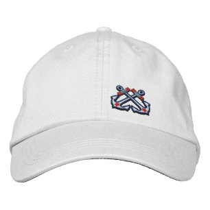 Casquette Brodée Ancres croisées Broderie étoile nautique