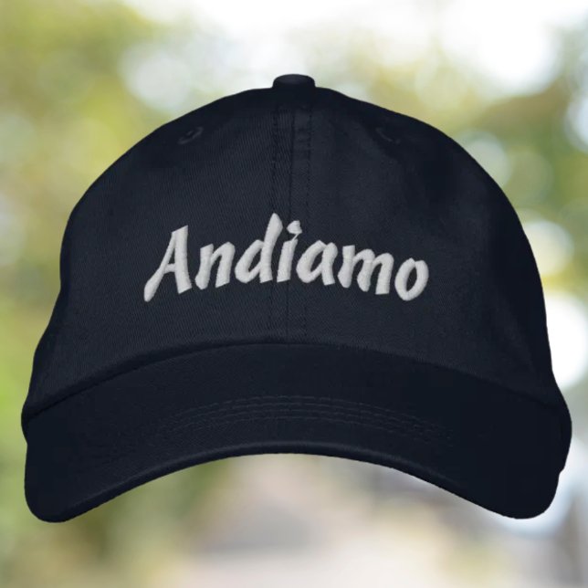 Casquette brodée Andiamo (Andiamo Embroidered Hat - Italian Heritage Travel Lover Gift)