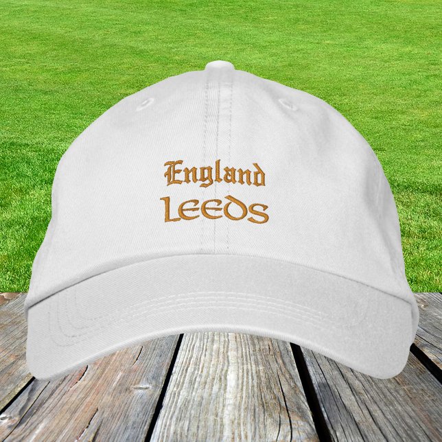 Casquette Brodée Angleterre & LEEDS mode Royaume-Uni / patriotes an (Créateur téléchargé)
