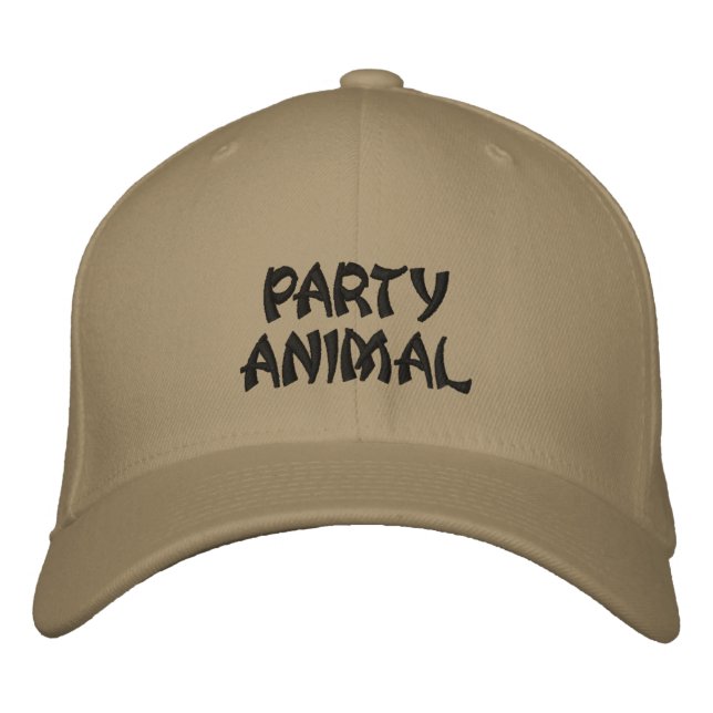 CASQUETTE BRODÉE ANIMAL DE FÊTE (Devant)